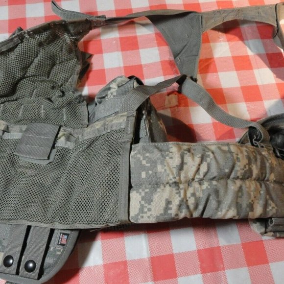 MOLLE II ACU FLC TACTICAL FIGHTING LOAD CARRIER VEST CHEST RIG & POUCHES SV 3065 - Picture 5 of 11